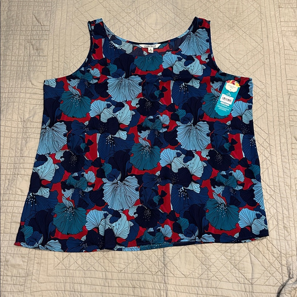 Set of 3 - The Pioneer Woman Floral and Solid Tank Tops - Picture 4 of 10